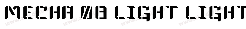 Mecha 08 Light Light字体转换